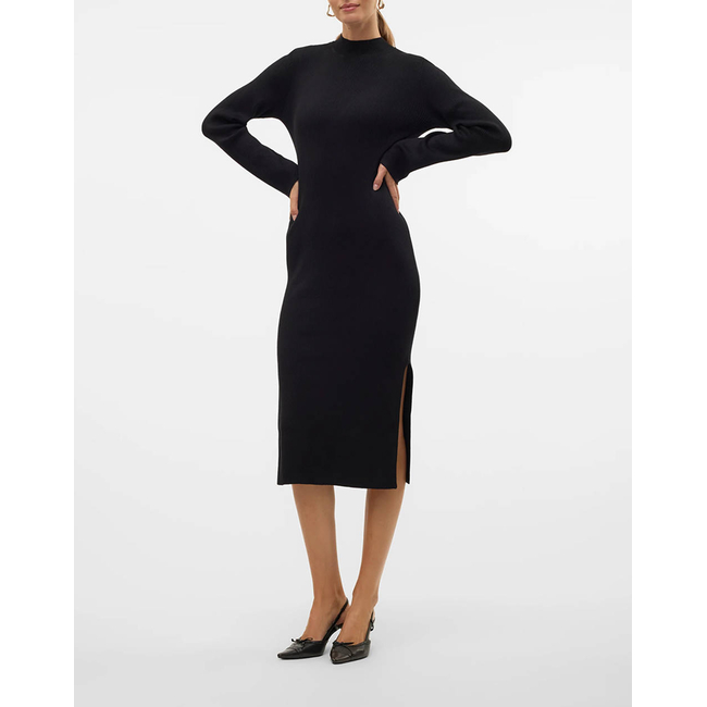 Product VERO MODA VMLYNZI LS CALF KNIT DRESS VMA NOOS base image