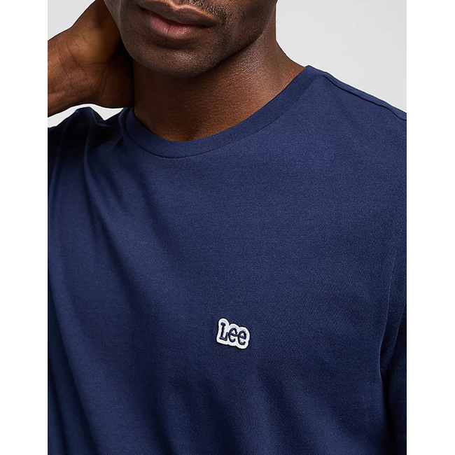 Product LEE SS PATCH LOGO TEE NAVY base image