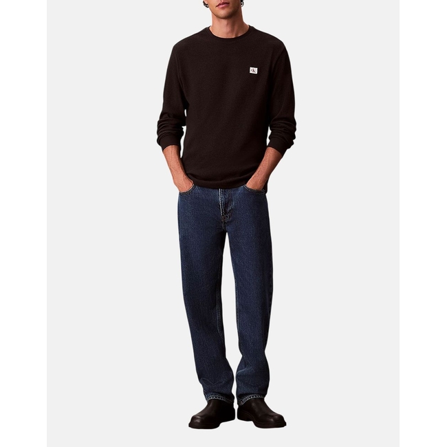 Product CALVIN KLEIN LS WAFFLE BADGE CREWNK TEE base image