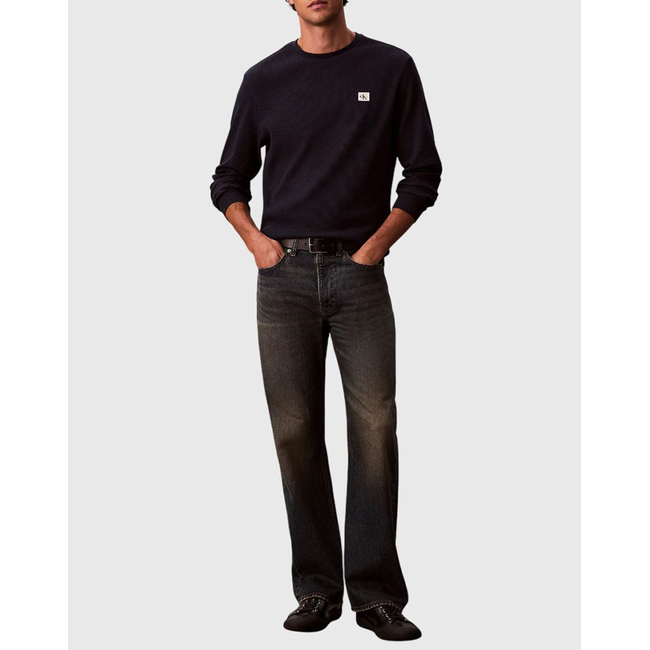 Product CALVIN KLEIN LS WAFFLE BADGE CREWNK TEE base image