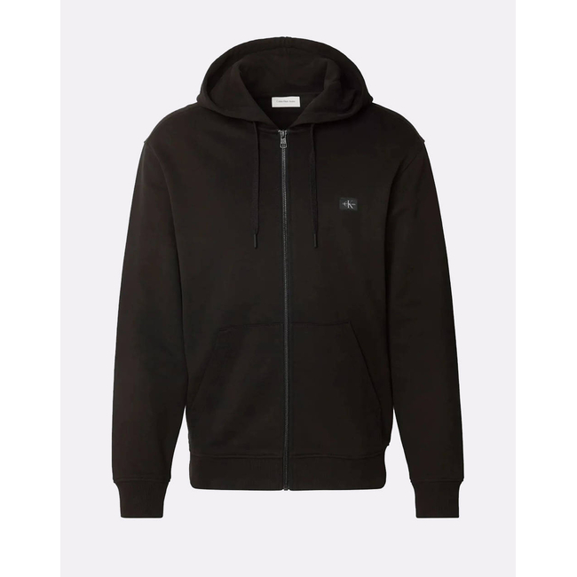 Product CALVIN KLEIN JEANS WOVEN LABEL ZIP THROUGH HOODIE base image