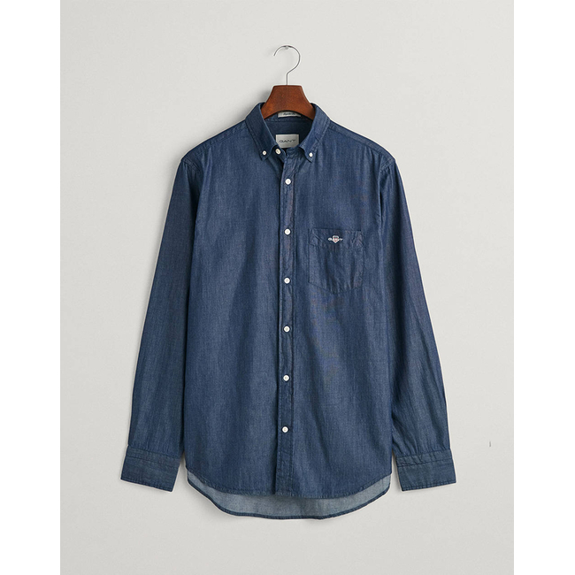 Product GANT SHIRT LS REG INDIGO BD base image