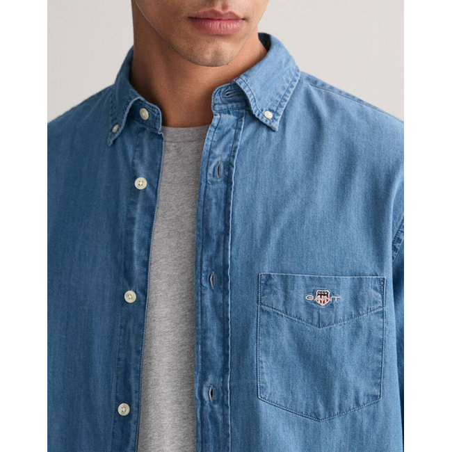 Product GANT SHIRT LS REG INDIGO BD base image
