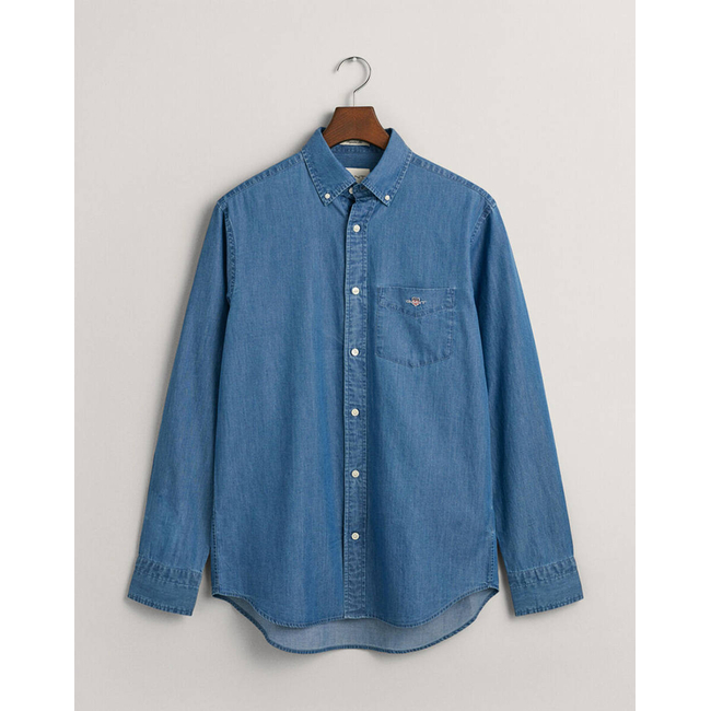 Product GANT SHIRT LS REG INDIGO BD base image