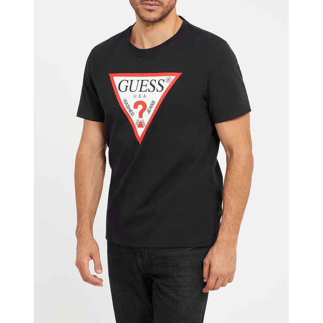 Product GUESS CN SS ORIGINAL LOGO TEE SHIRT MEN base image