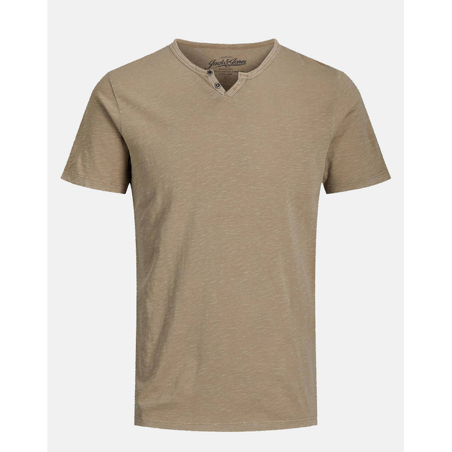 Product JACK&JONES JJESPLIT NECK TEE base image
