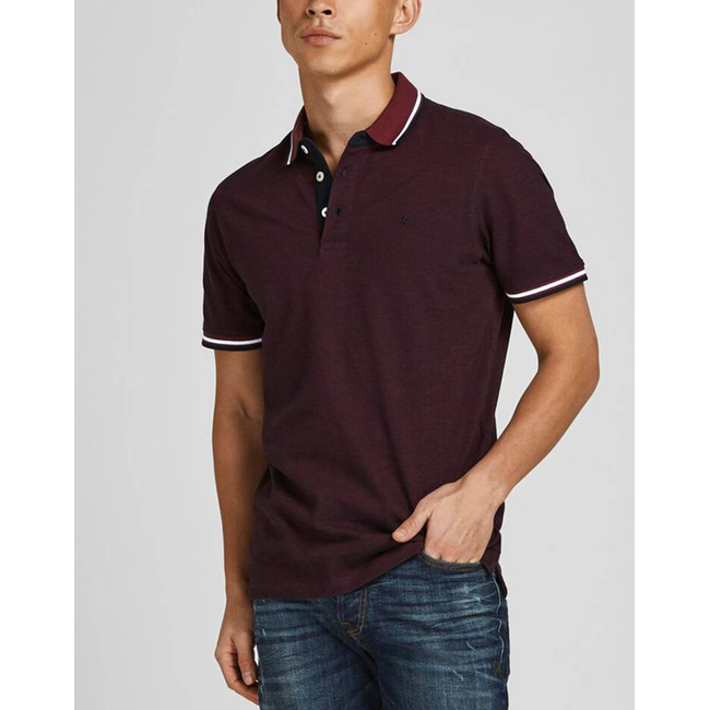 Product JACK&JONES ΜΠΛΟΥΖΑ ΑΝΤΡΙΚΗ JJEPAULOS POLO SS NOOS base image