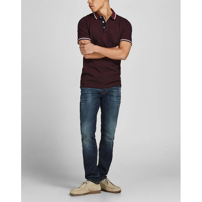 Product JACK&JONES ΜΠΛΟΥΖΑ ΑΝΤΡΙΚΗ JJEPAULOS POLO SS NOOS base image