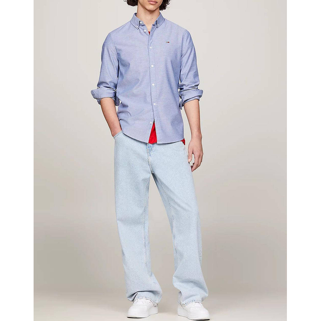 Product TOMMY JEANS TJM SLIM STRETCH OXFORD SHIRT base image