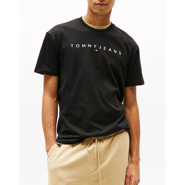 Product TOMMY JEANS TJM REG LINEAR LOGO TEE EXT base image