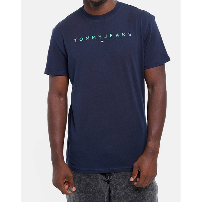 Product TOMMY JEANS TJM REG LINEAR LOGO TEE EXT base image