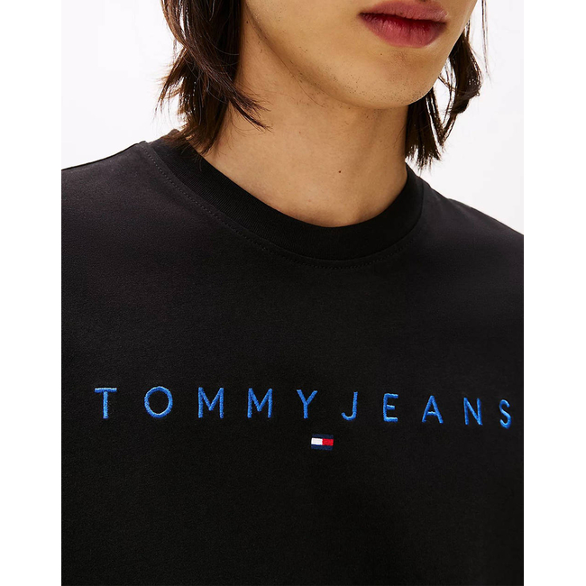 Product TOMMY JEANS TJM REG LINEAR LOGO TEE EXT base image