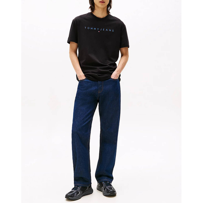 Product TOMMY JEANS TJM REG LINEAR LOGO TEE EXT base image
