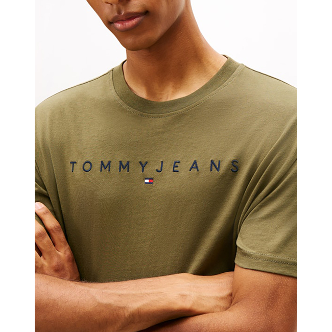 Product TOMMY JEANS TJM REG LINEAR LOGO TEE EXT base image