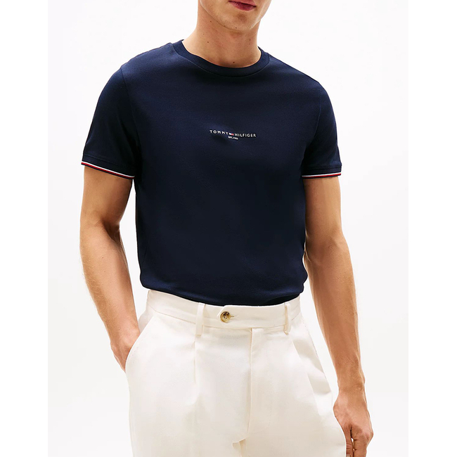 Product TOMMY HILFIGER TOMMY LOGO TIPPED TEE base image