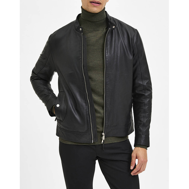 Product SELECTED SLHARCHIVE CLASSIC LEATHER JKT NOOS base image