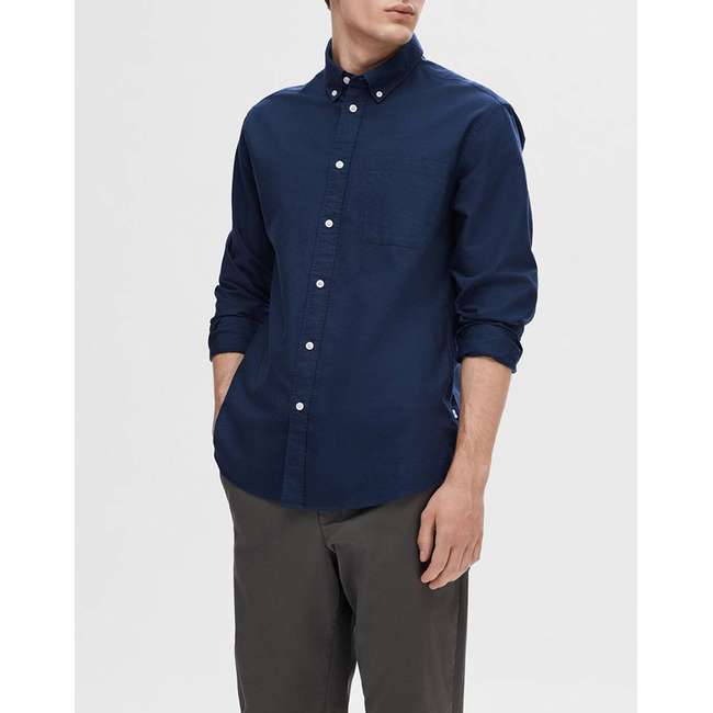 Product SELECTED SLHREGRICK-OX SHIRT LS NOOS base image