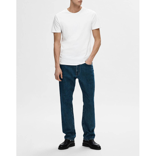 Product SELECTED SLHNEWPIMA SS O-NECK TEE NOOS base image
