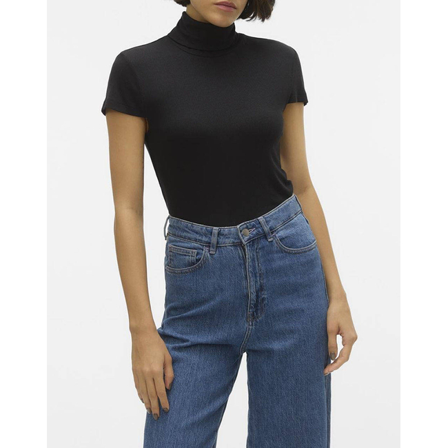 Product AWARE BY VERO MODA VMIRWINA CAP SLEEVE ROLL NECK TOP VMA base image