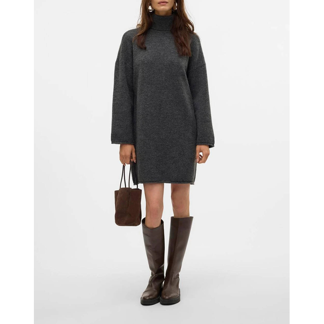 Product AWARE BY VERO MODA VMGEMMA LS ROLL NECK KNIT DRESS VMA NOOS base image
