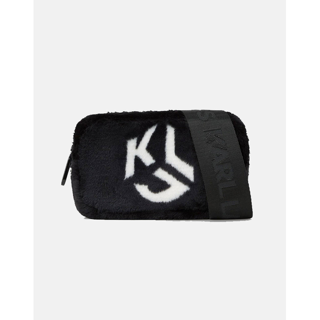 Product KARL LAGERFELD FUR LOGO CAMERA BAG (Dimensions: 49 x 35 x 23 cm.) base image