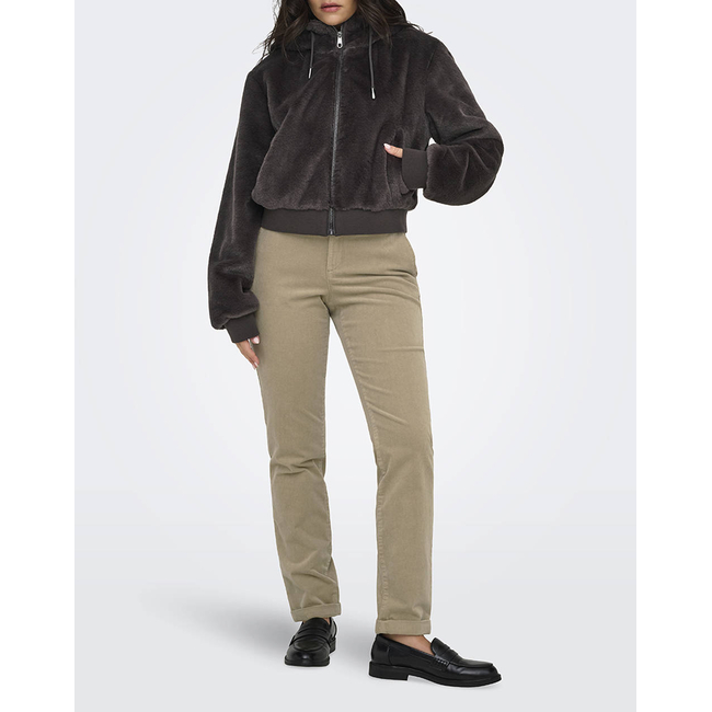 Product ONLY ONLVENICE FAUX FUR HOOD BOMBER CC OTW base image