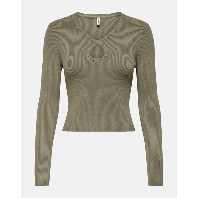 Product ONLY ONLMEDDI LS PEEK A BOO V-NECK CC KNT base image