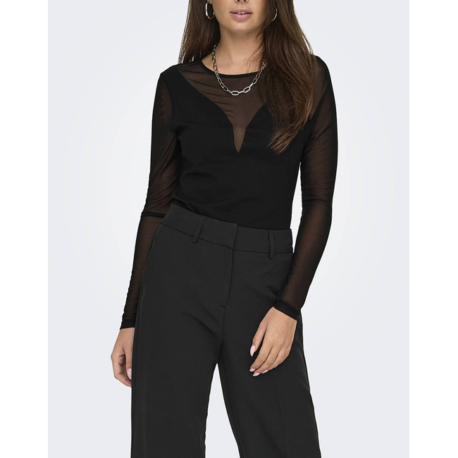 Product ONLY ONLBECKI LS MIX BODYTOP WVN base image
