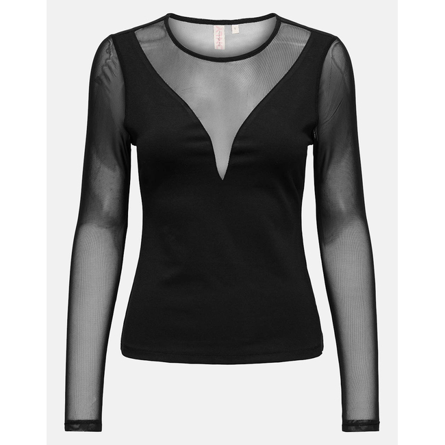 Product ONLY ONLBECKI LS MIX BODYTOP WVN base image