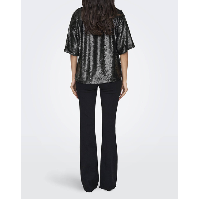 Product ONLY ONLFIONA SS SEQUINS TEE WVN base image