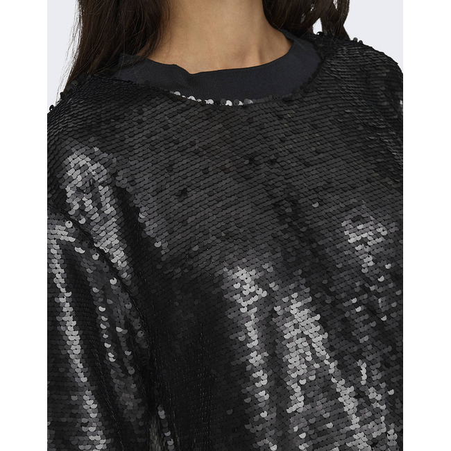 Product ONLY ONLFIONA SS SEQUINS TEE WVN base image