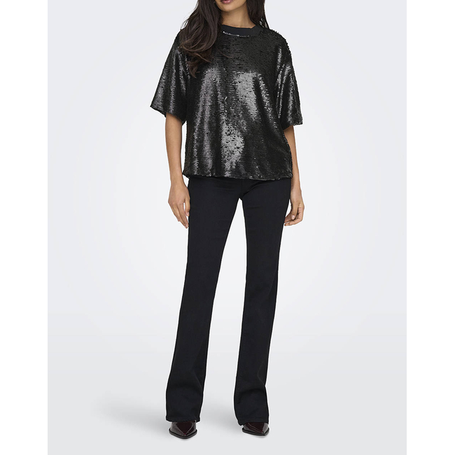 Product ONLY ONLFIONA SS SEQUINS TEE WVN base image