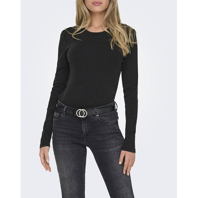 Product ONLY ONLVIOL LIFE LS RIB T-SHIRT XT WVN base image