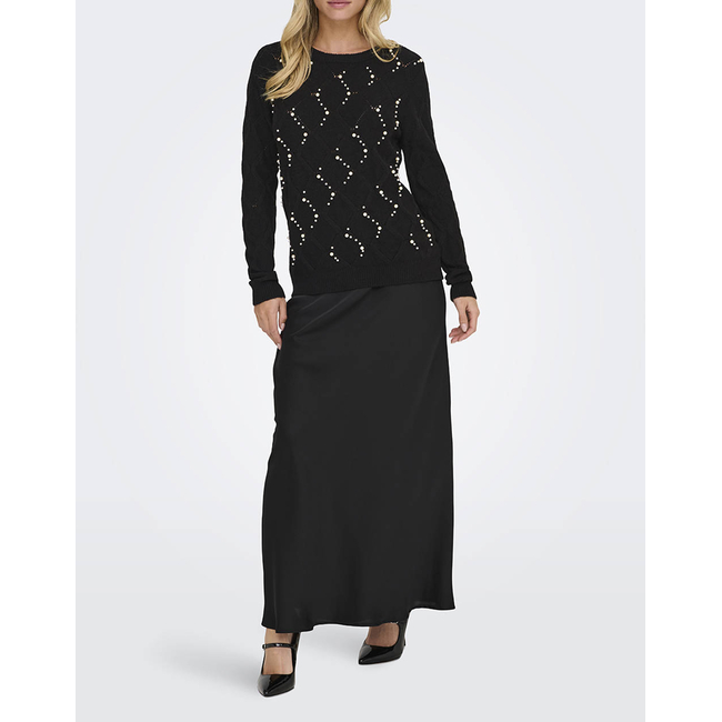 Product ONLY ONLLIANA LIFE LS PEARL O-NECK CC KNT base image