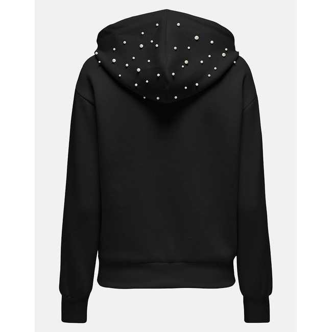 Product ONLY ONLFANCY L/S ZIP PEARL HOOD SWT base image