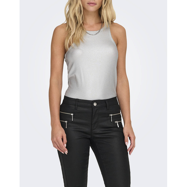 Product ONLY ONLLINDSAY VIOL METAL RIB TANKTOP XT WVN base image
