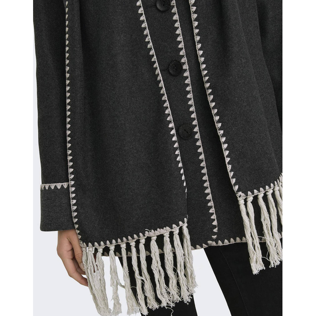 Product ONLY ONLELBA LIFE SCALLOP EDGE SCARF COAT OTW base image