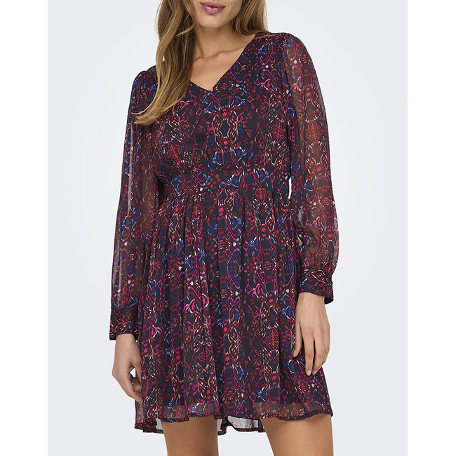 Product ONLY ONLSONIA LIFE L/S V-NECK DRESS PTM base image