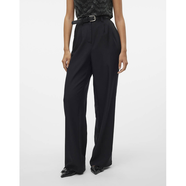 Product VERO MODA VMSELAH HW WIDE BELTED PANTS base image
