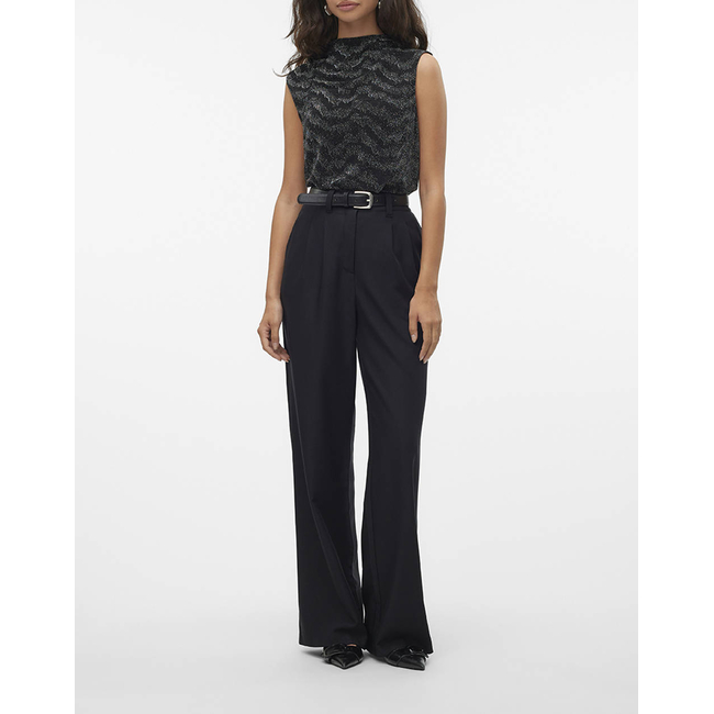 Product VERO MODA VMSELAH HW WIDE BELTED PANTS base image