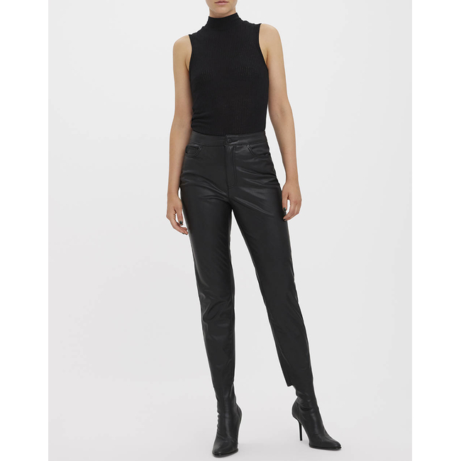 Product VERO MODA VMBRENDA HR STRAIGHT PL ANK PANTS base image