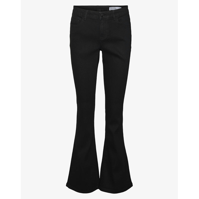 Product VERO MODA VMELLY MR FLARED JEANS BLK base image