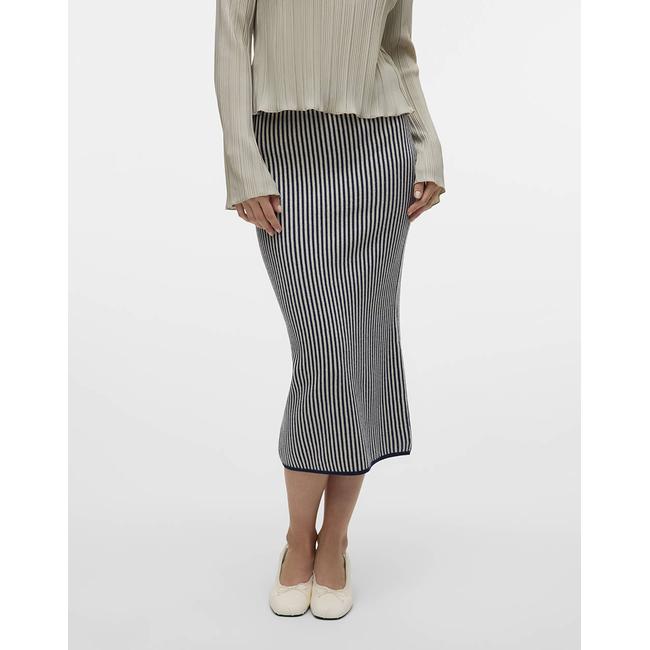 Product VERO MODA VMGOLD PINSTRIPE PENCIL 7/8 SKIRT GA base image