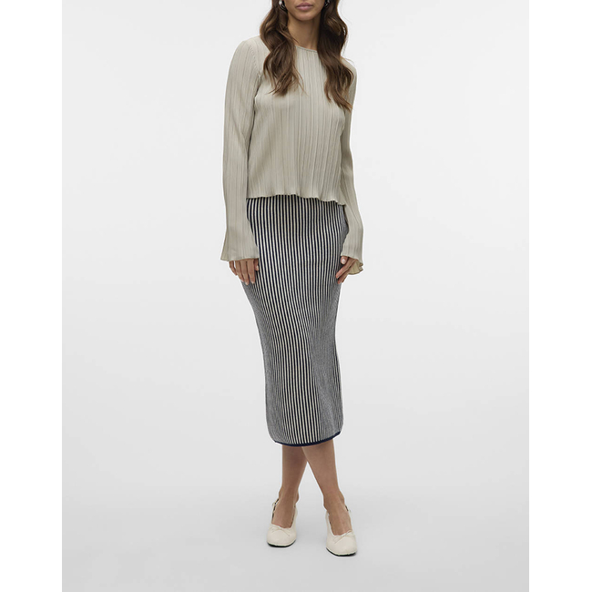 Product VERO MODA VMGOLD PINSTRIPE PENCIL 7/8 SKIRT GA base image