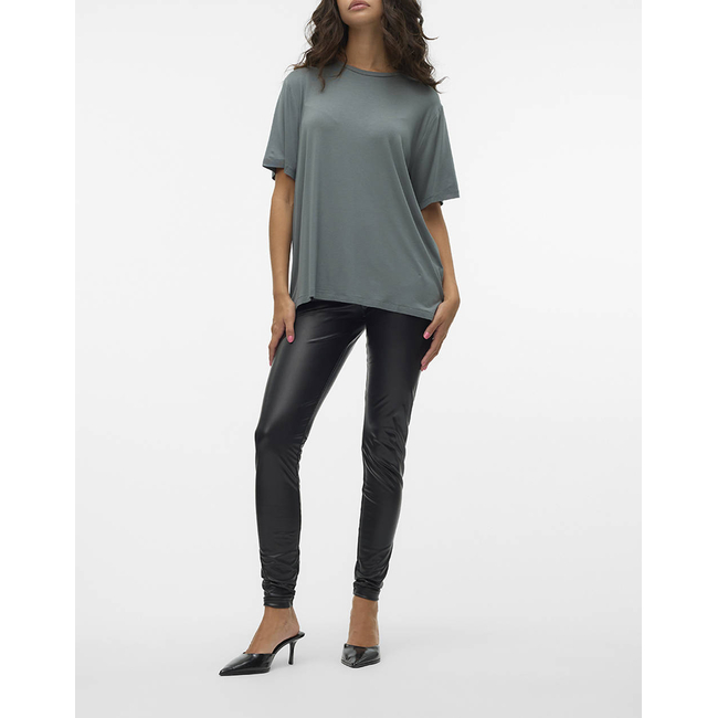 Product VERO MODA VMGANA MW PL LEGGING NOOS base image