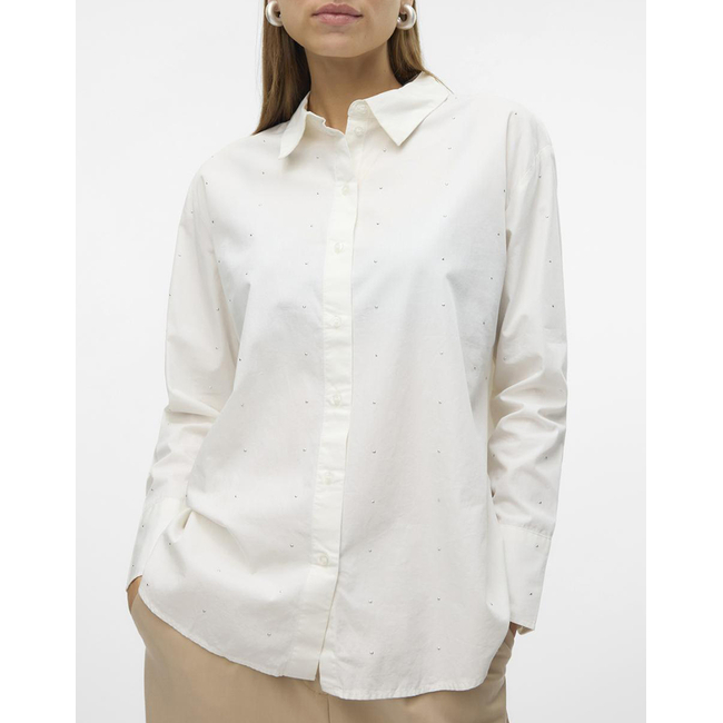 Product VERO MODA VMCHARLOTTE STUD LS SHIRT WVN GA base image