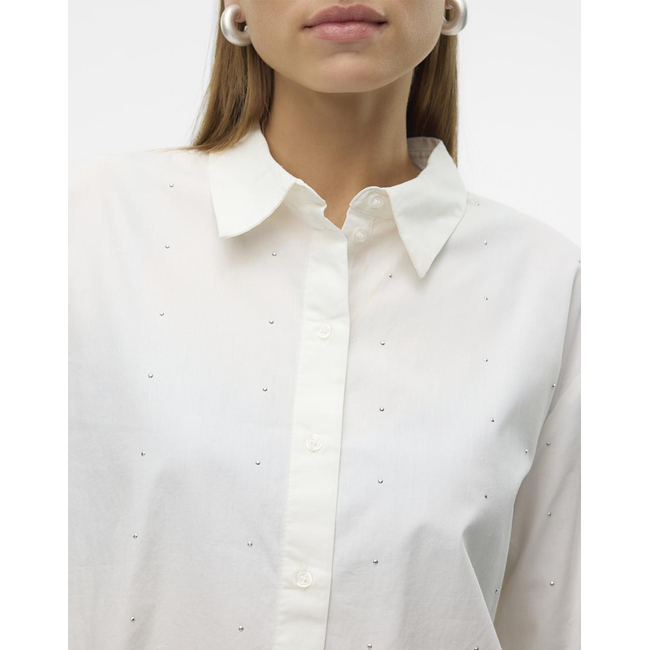 Product VERO MODA VMCHARLOTTE STUD LS SHIRT WVN GA base image
