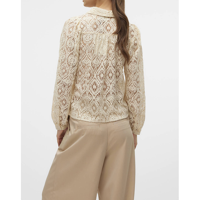 Product VERO MODA VMOBENA L/S LACE SHIRT WVN BTQ base image