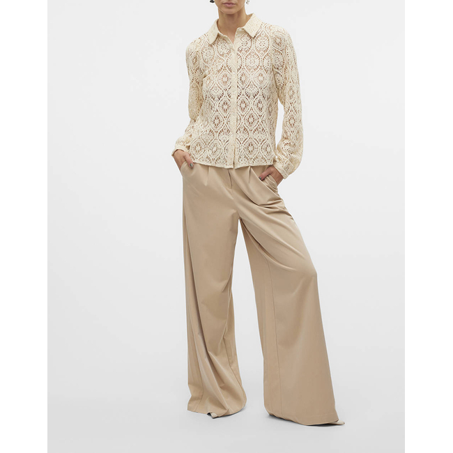 Product VERO MODA VMOBENA L/S LACE SHIRT WVN BTQ base image