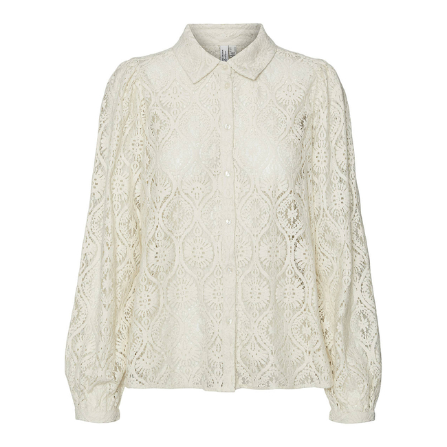 Product VERO MODA VMOBENA L/S LACE SHIRT WVN BTQ base image